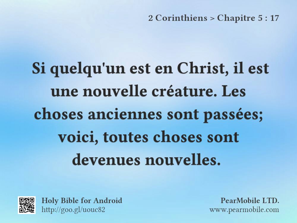 2 Corinthiens, Chapitre 5:17